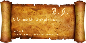 Németh Jakobina névjegykártya